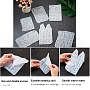 Craftdady 6Pcs DIY Geometry Earrings Silicone Resin Casting Molds DIY-CD0001-27-11