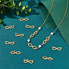 Unicraftale 12Pcs 12 Style 304 Stainless Steel Link Pendants STAS-UN0040-52-5