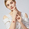 GOMAKERER 8Pcs 4 Colors Brass Pave Rhinestone Box Chain Slider Bracelet Making KK-GO0001-96-5