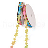 20 Yards Malan Flower and Butterfly Polyester Lace Trim OCOR-TAC0016-18H-2