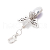 9Pcs Angel Glass Pendant Decorations HJEW-JM02671-5