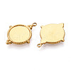 304 Stainless Steel Pendant Cabochon Settings STAS-T065-94G-2