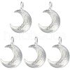 Beebeecraft 5Pcs 925 Sterling Silver Charms STER-BBC0006-15-1