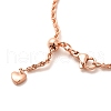 2mm Rack Plating Brass Rope Chain Adjustable Slider Necklaces for Women Men MAK-L044-06RG-2