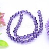 Faceted Round Imitation Austrian Crystal Bead Strands G-M182-10mm-26A-2