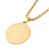 Stainless Steel Pendant Necklaces NJEW-L122-01G-1