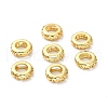 Rack Plating Brass European Beads KK-A182-02G-1