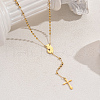 Stainless Steel Rosary Bead Necklaces SM3899-4-2