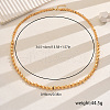 Elegant Brass Faceted Round Beaded Necklaces for Women's Party Accessories OG1817-5