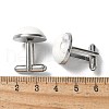 304 Stainless Steel Cuff Buttons G-C185-02P-35-3
