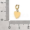 Heart 304 Stainless Steel Pendant Decorations STAS-H202-12G-03-3