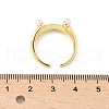 Brass Micro Pave Cubic Zirconia ABS Imitation Pearl Cuff Rings RJEW-D307-02G-C-5