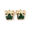 Brass Micro Pave Cubic Zirconia Pendants KK-S531-09G-2