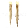 Rack Plating Brass Star Ear Studs EJEW-P226-15G-2
