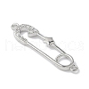 Brass Micro Pave Cubic Zirconia Connector Charms KK-Q091-03P-2