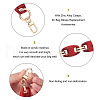 Givenny-EU 2Pcs 2 Colors Acrylic Curb Chain Bag Strap FIND-GN0001-29-11