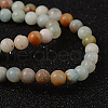 Natural Flower Amazonite Round Bead Strands X-G-D608-6mm-6