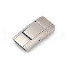 304 Stainless Steel Snap Lock Clasps STAS-U055-02C-P-1