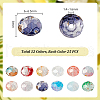   300Pcs 12 Colors Baking Painted Transparent Glass Beads GLAA-PH0003-09-2