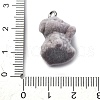 Flocky Resin Pendants FIND-S001-02A-3