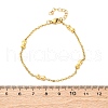 304 Stainless Steel Rolo Chain Bracelets for Women BJEW-C094-08G-5