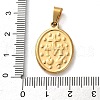 201 Stainless Steel Pendants STAS-U053-08A-G-3