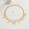 Elegant Brass Geometric Oval Flower Bib Necklaces for Women's Daily Parties Gathering BW2179-2