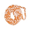 Frosted Crackle Glass Beads Strands X1-GLAA-U001-8mm-M10-3