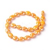 Electroplate Glass Beads Strands EGLA-J107A-M-2