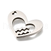 201 Stainless Steel Pendants STAS-A116-01P-11-2