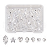 Craftdady 7 Style Cubic Zirconia Cabochons ZIRC-CD0001-07-1