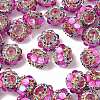 Sparkling Acrylic Rhinestone Round Beads OACR-NH0002-01A-09-2
