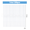 SUPERFINDINGS 200Pcs Acrylic Dowel Rods TOOL-FH0001-47-3