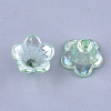 Transparent Acrylic Bead Caps TACR-T007-04C-2