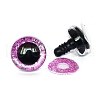 Glitter ABS Plastic Craft Doll Eyes PW-WG58787-07-1