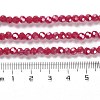 Electroplate Opaque Glass Beads Strands EGLA-A035-P4mm-A16-4