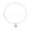 Brass Charm Necklace BJEW-Q350-04B-P-1