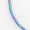 Electroplate Non-magnetic Synthetic Hematite Beads Strands G-J210B-M-3