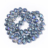 Electroplate Glass Beads Strands X-EGLA-S189-002B-01-2