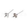 Non-Tarnish 316 Surgical Stainless Steel Stud Earring Setting X-STAS-S117-023B-1