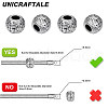 Unicraftale 8Pcs 304 Stainless Steel European Beads STAS-UN0054-44-5