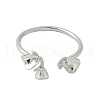 Flower Brass Ring Settings KK-K297-02P-2