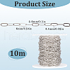 SOFPLATE 10M Brass Paperclip Chains CHC-SP0001-02P-2