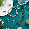 HOBBIESAY 6pcs 6 style Alloy European Beads FIND-HY0003-30-4