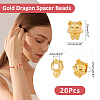 SUPERFINDINGS 20Pcs Alloy Enamel European Beads FIND-FH0009-26-2
