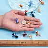 12Pcs 6 Style Cellulose Acetate(Resin) Pendants KY-TA0001-19-4