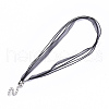 Waxed Cord and Organza Ribbon Necklace Making NCOR-T002-332-2