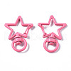 Spray Painted Eco-Friendly Alloy Swivel Snap Hooks Clasps PALLOY-T080-14J-NR-2