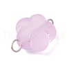 Transparent Frosted Acrylic Flower Links Connector Charms PALLOY-JF03905-5