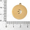 304 Stainless Steel Pendants STAS-I325-008G-3